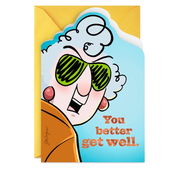 Hallmark Maxine Funny Get Well Card (Not Many People I Like)
