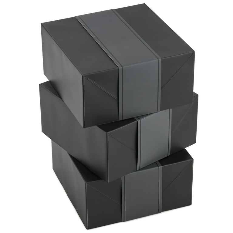Magnetic Gift Boxes - Matte, 8 x 8 x 3 1/8, Black