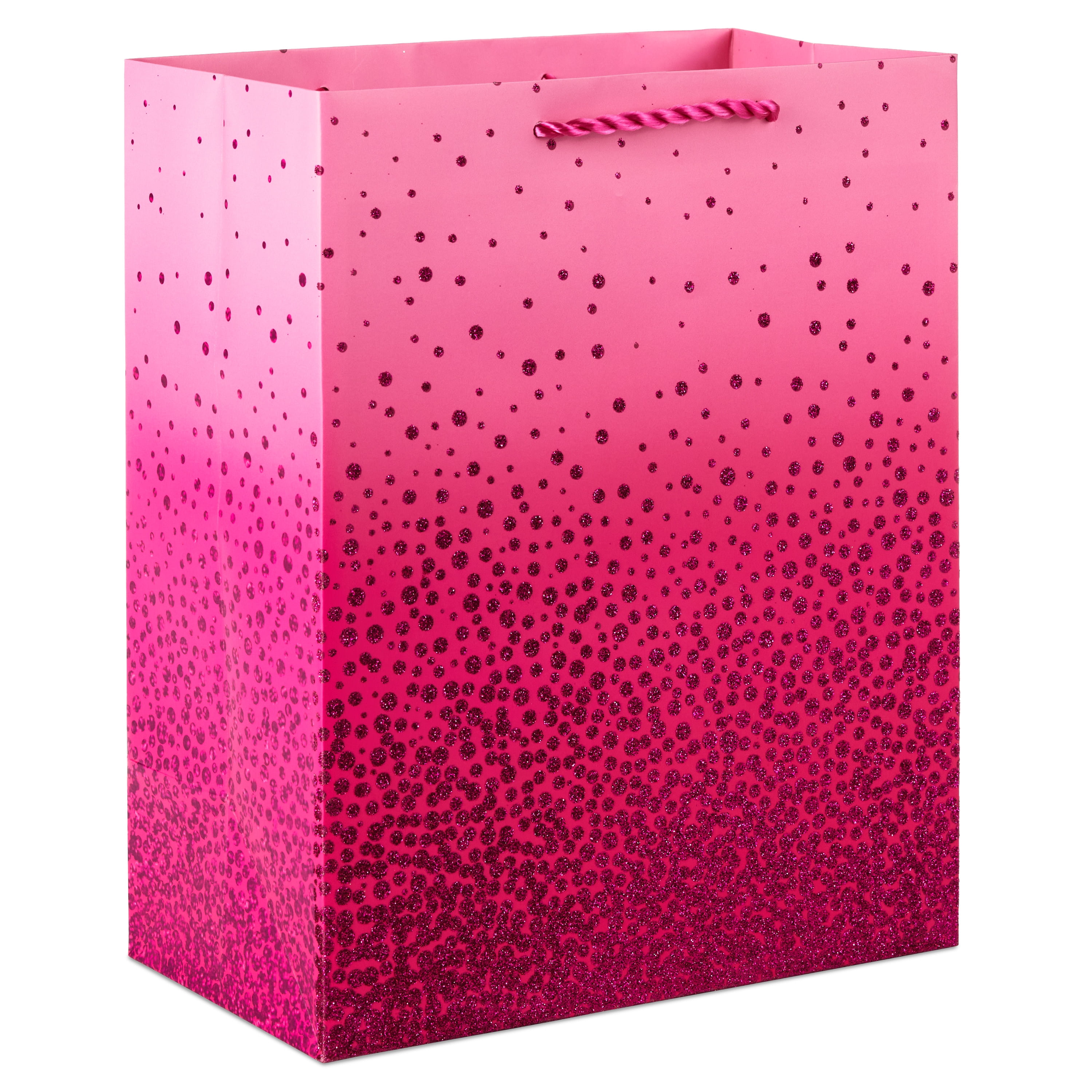 Hallmark Medium Gift Bag (Pink with Cascading Pink Dots)