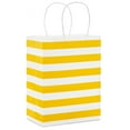 thumbnail image 1 of Hallmark Medium Gift Bag (Yellow and White Stripes), 1 of 7