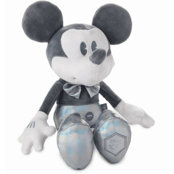 Hallmark Mickey Mouse 100 Years of Wonder Silver Plush New with Tag