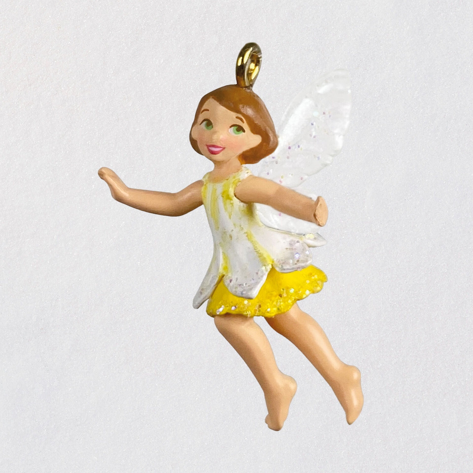 Hallmark Mini Dainty Daffodil Fairy Plastic Figurine Ornament, 1"