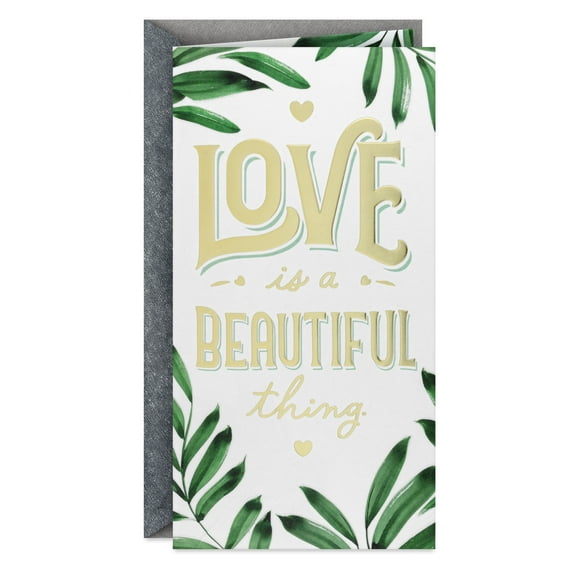 Hallmark Money Holder Wedding Card (Love is a Beautiful Thing)
