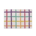 thumbnail image 1 of Hallmark Multicolor Chromatic Grid Cotton Rich Bath Rug, 20" x 30", 1 of 5