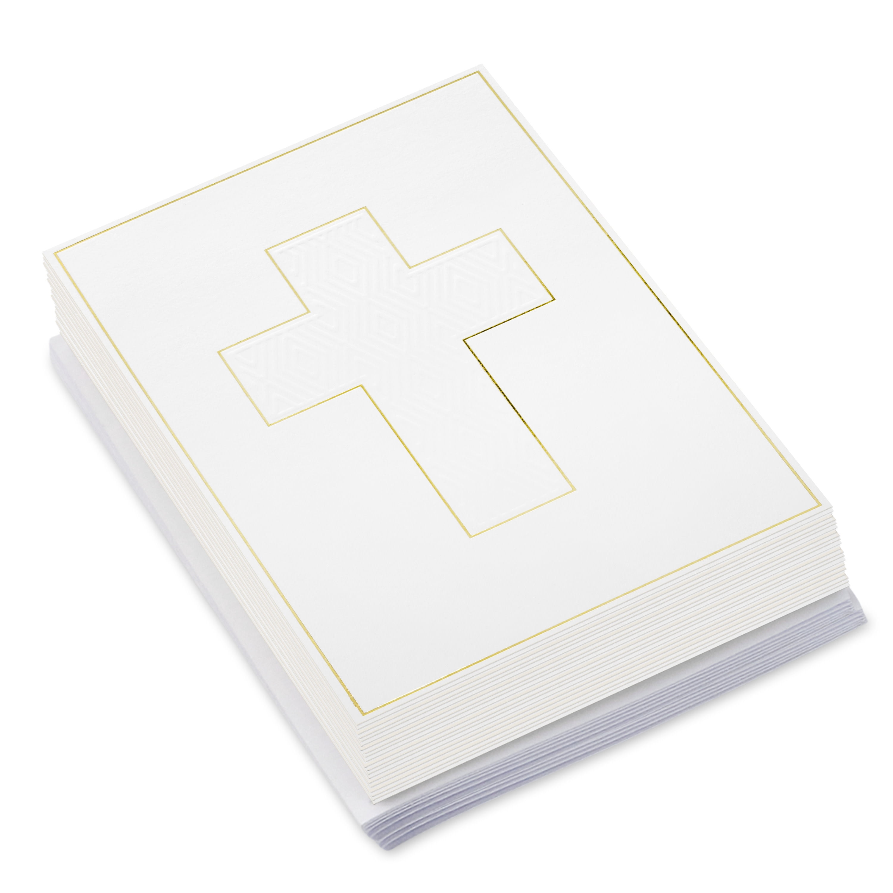 Hallmark Blank Notes (Simple Cross), Pack of 20