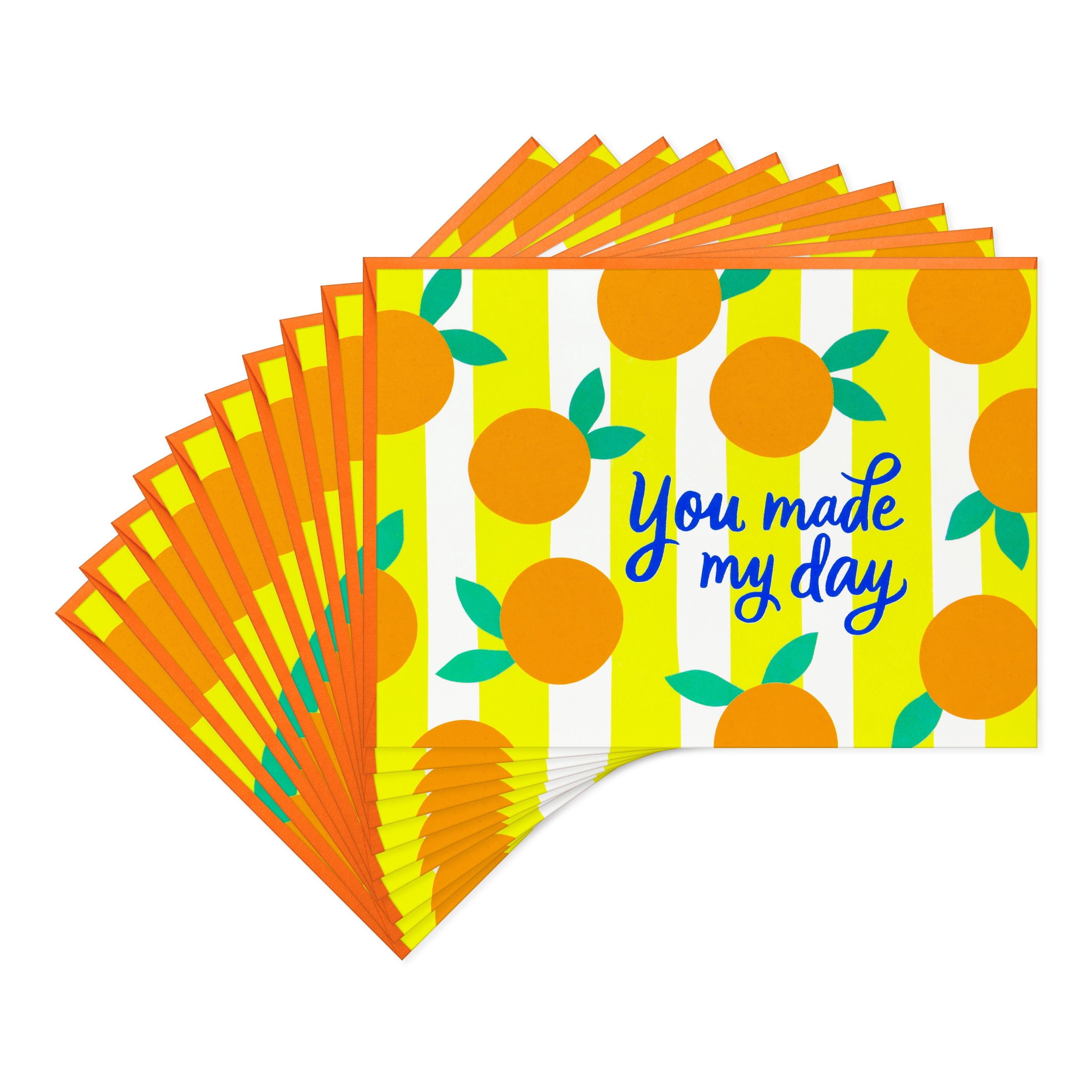 Hallmark Blank Thank You Notes (You Made My Day), Pack of 10