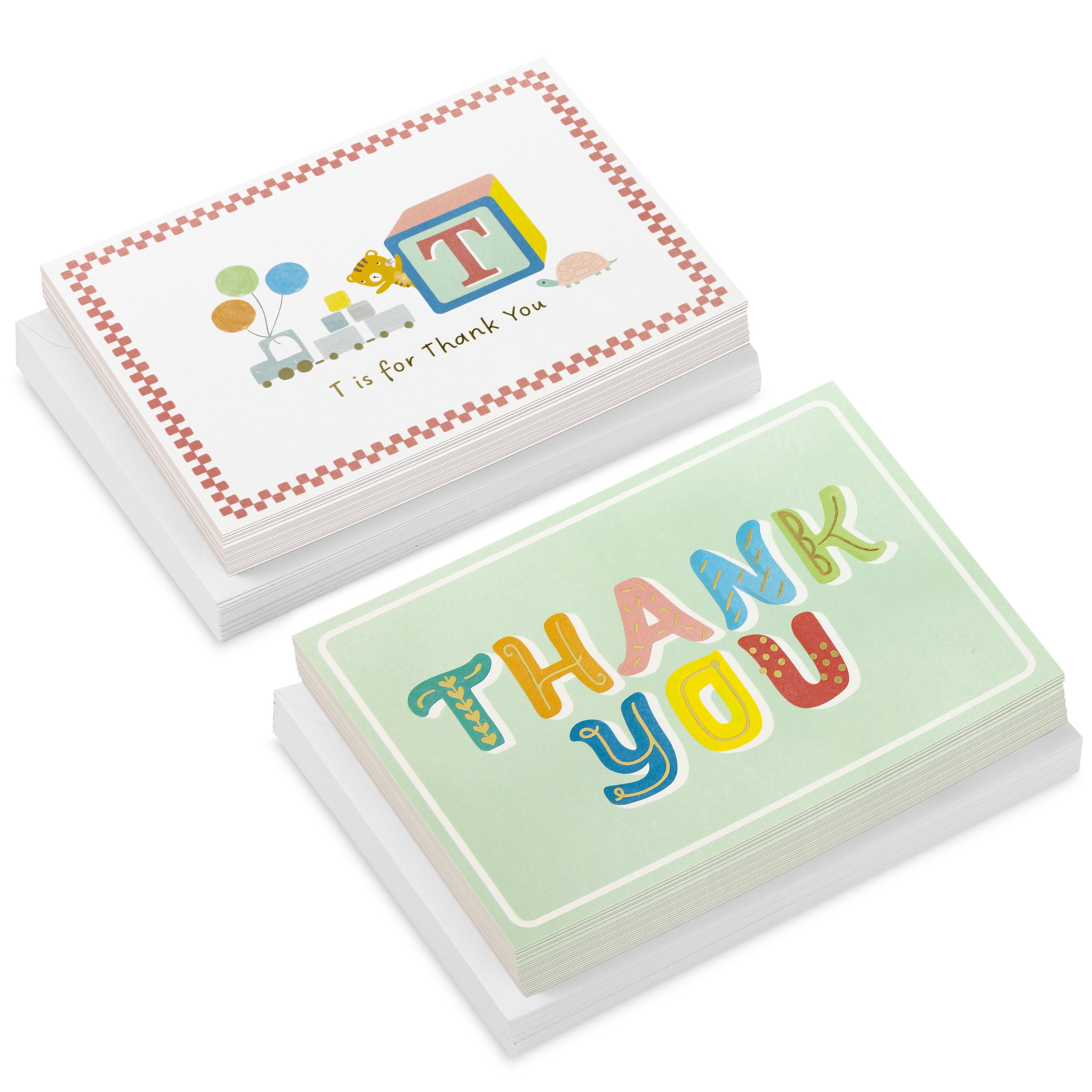 Hallmark Blank Thank You Notes (Baby Toys and Patterns), Pack of 50