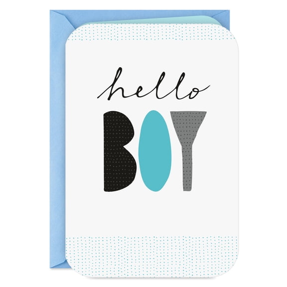Hallmark New Baby Card (Hello Boy)