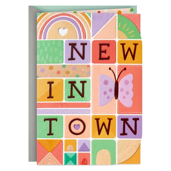 Hallmark New Baby Card (New in Town)