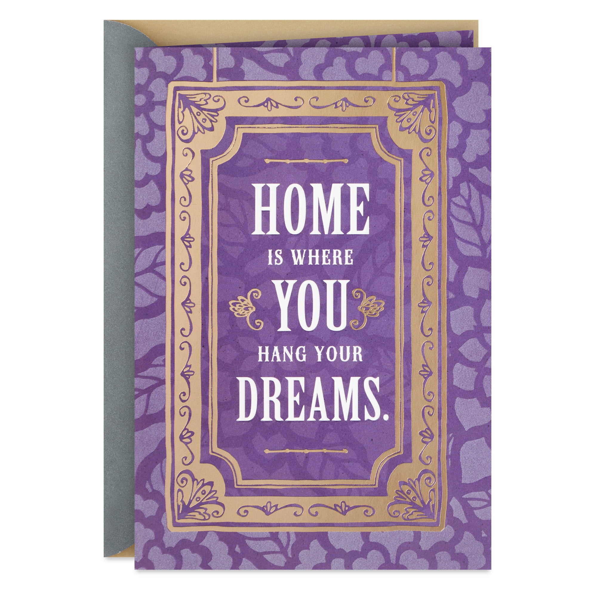 Hallmark New Home Card (Home Is Where You Hang Your Dreams)