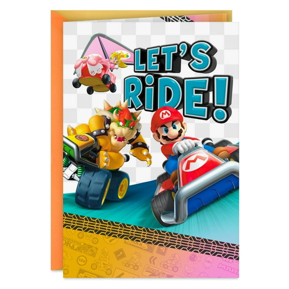 Hallmark Nintendo Mario Kart Birthday Card (Let's Ride)