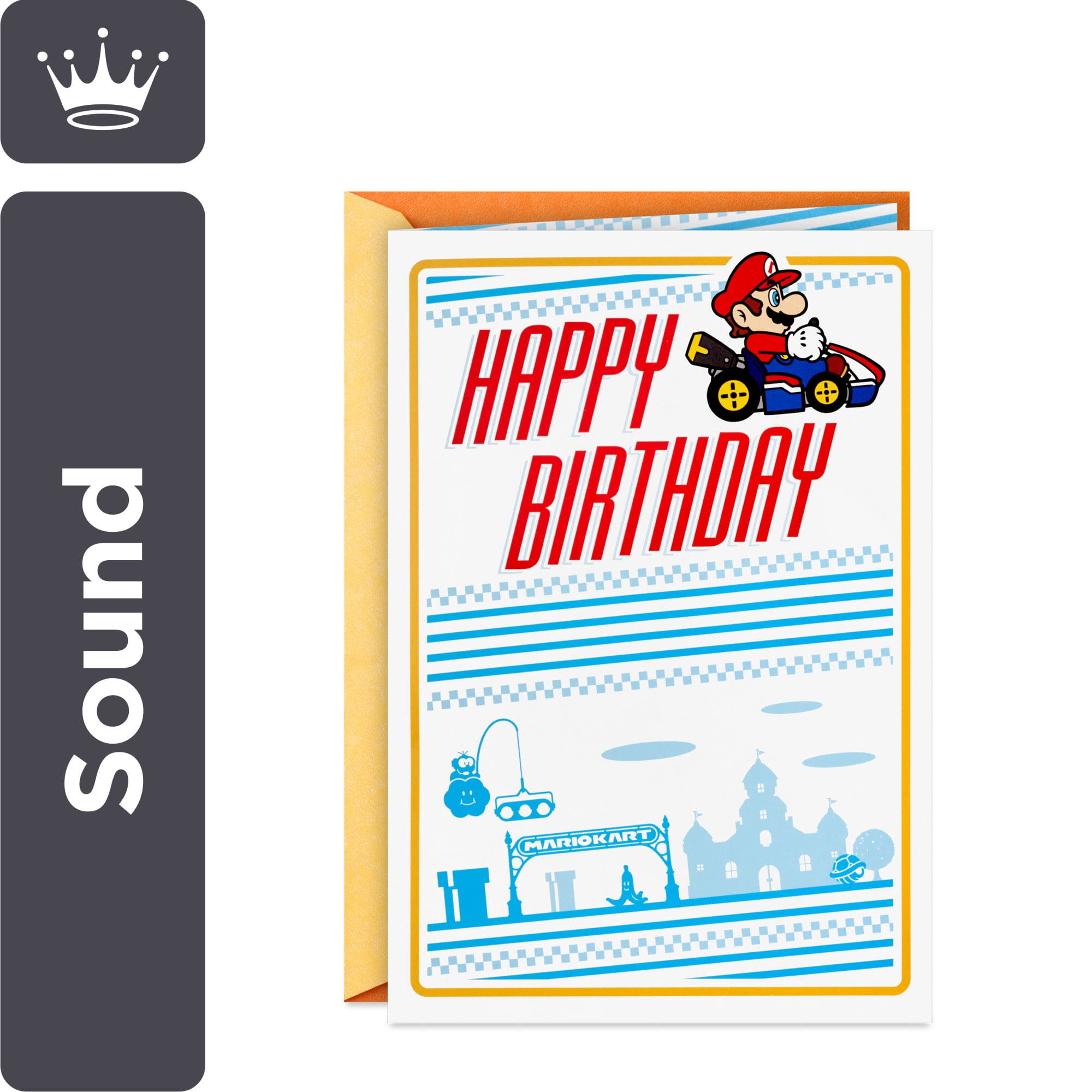 Hallmark Nintendo Mario Kart Birthday Greeting Card with Sound (First Place Awesomeness)