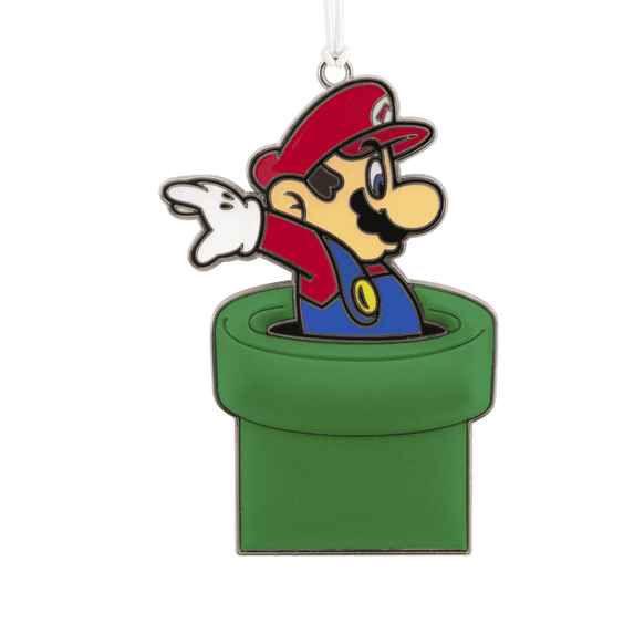Hallmark Nintendo Super Mario Metal Christmas Ornament New with Tag