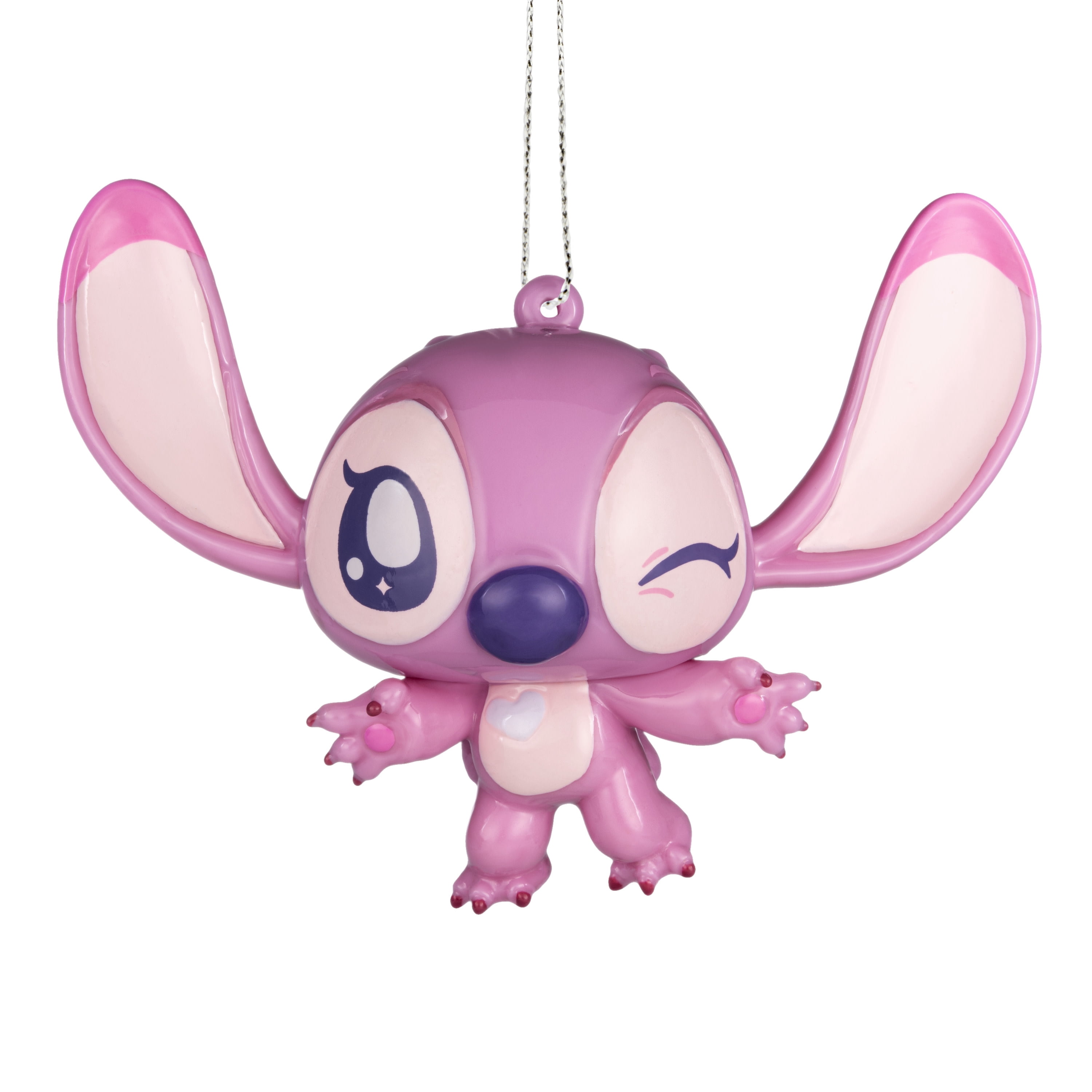 Hallmark Christmas Ornament (Disney Stitch Angel, Shatterproof), 1 Count