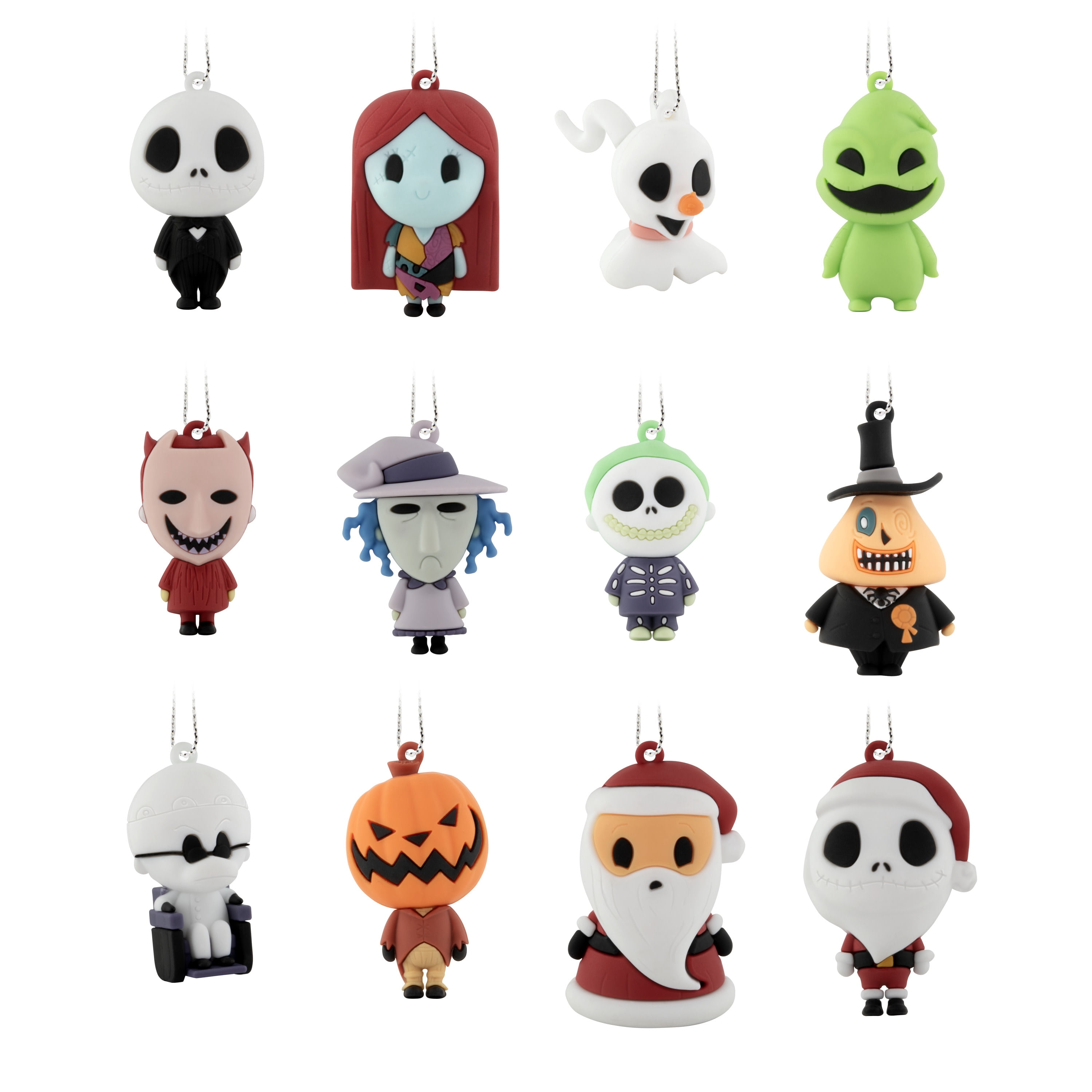 Hallmark Calendar 12 Mini Ornaments (Nightmare Before Christmas), 1 Count