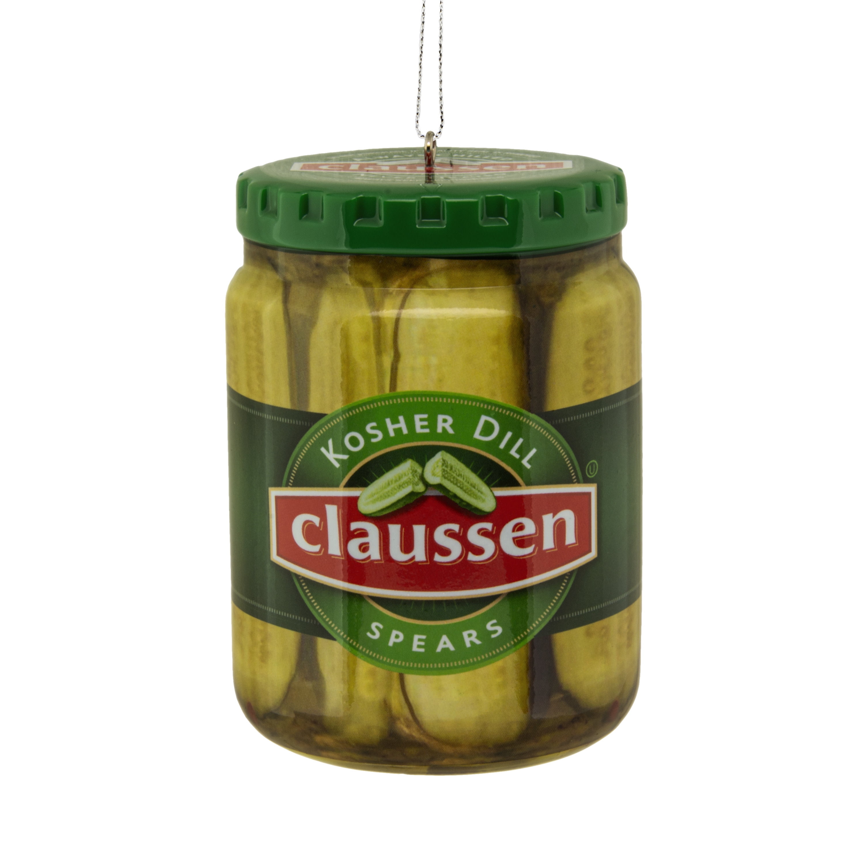 Hallmark Christmas Ornament (Kraft Claussen Pickles Jar, Shttrprf), 1 Count