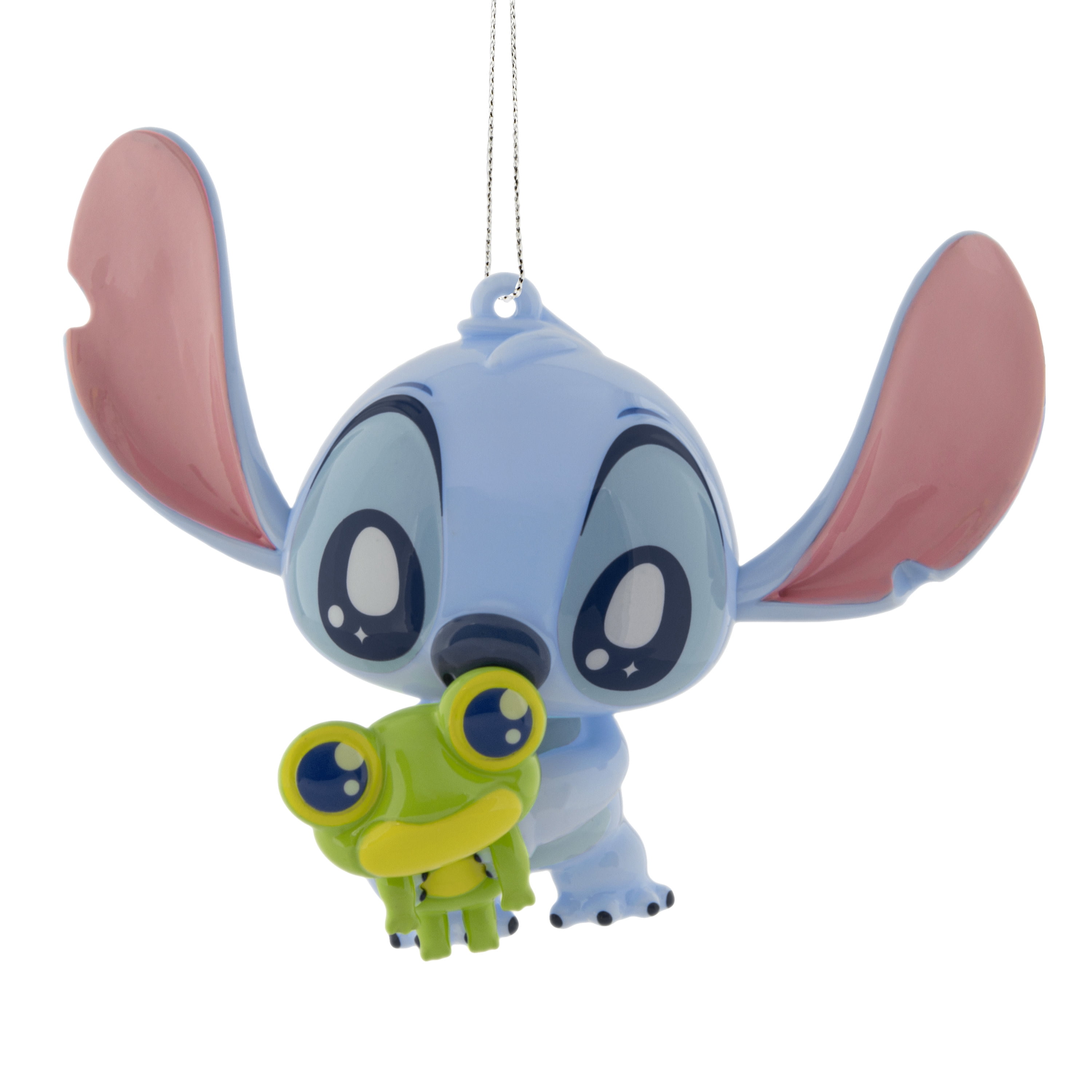 Hallmark Christmas Ornament (Disney Stitch With Frog, Shatterprf), 1 Count