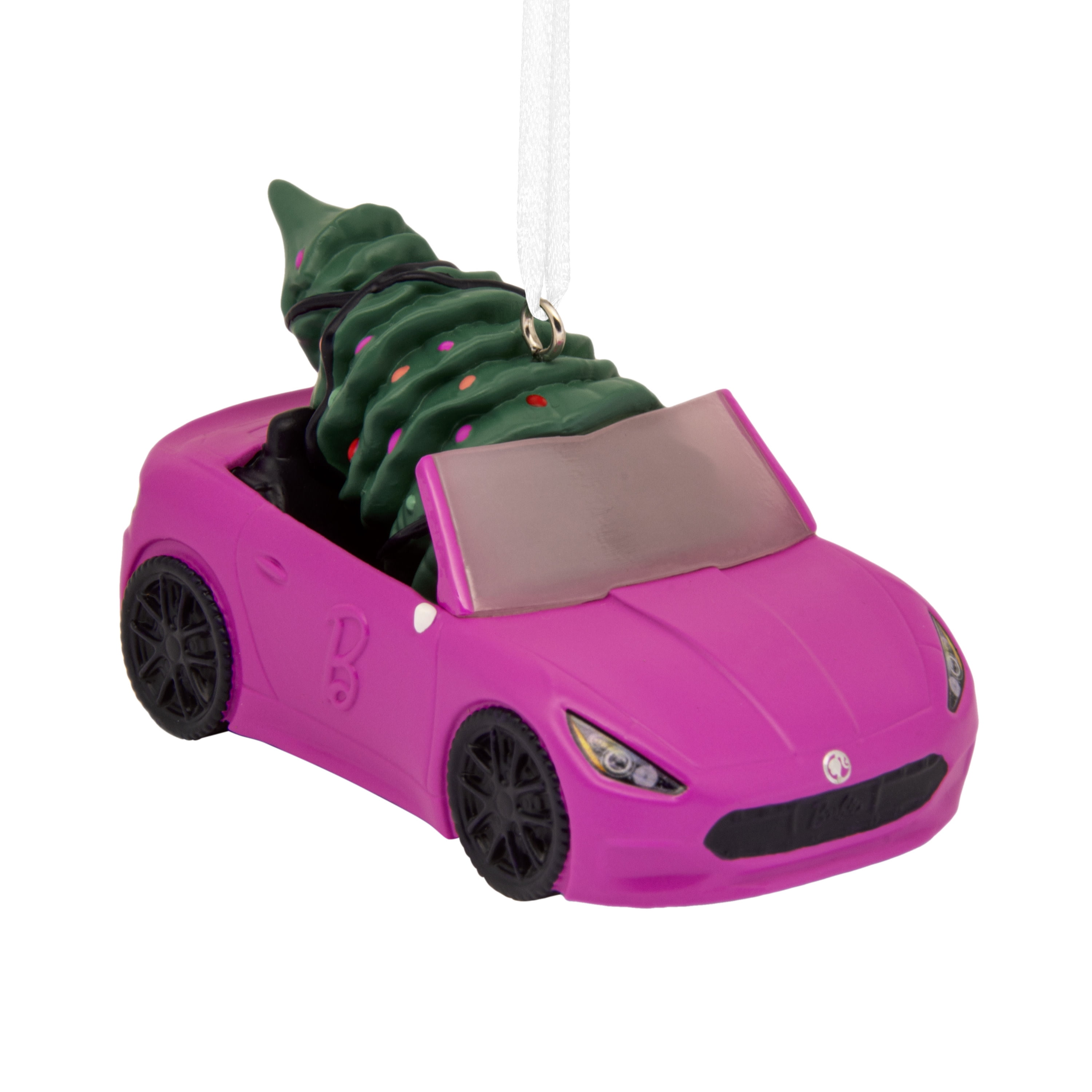 Hallmark Christmas Ornament (Barbie Car With Tree), 1 Count