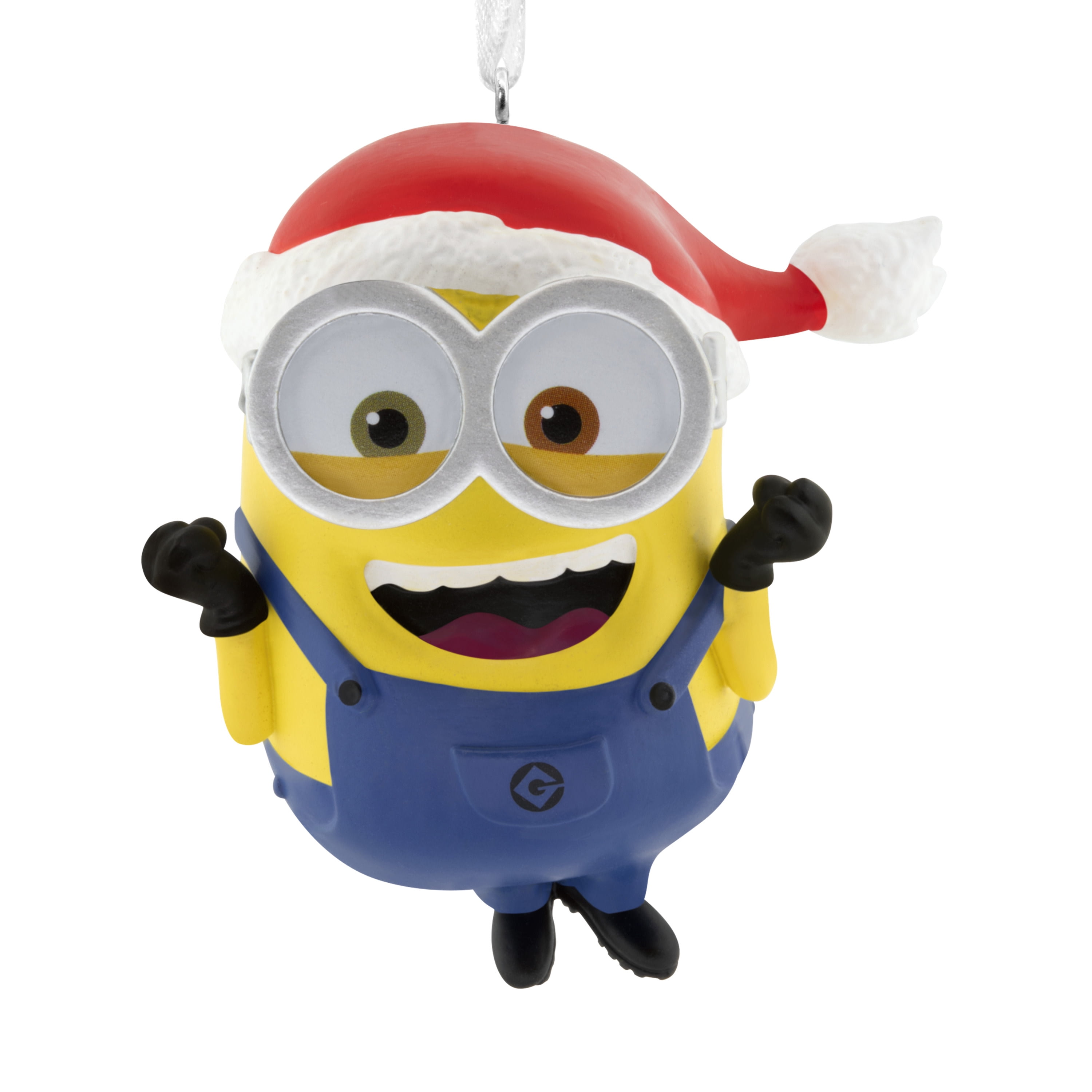 Hallmark Christmas Ornament (Minions Bob in Santa Hat), 1 Count