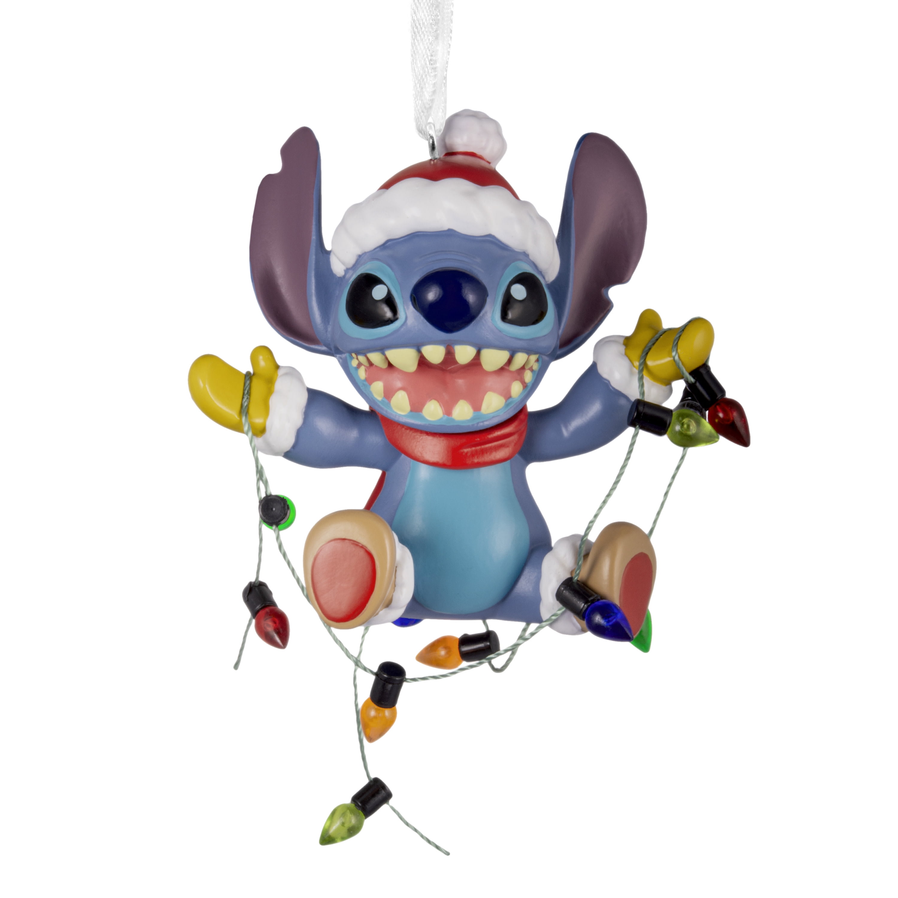 Hallmark Christmas Ornament (Disney Stitch with Light String), 1 Count