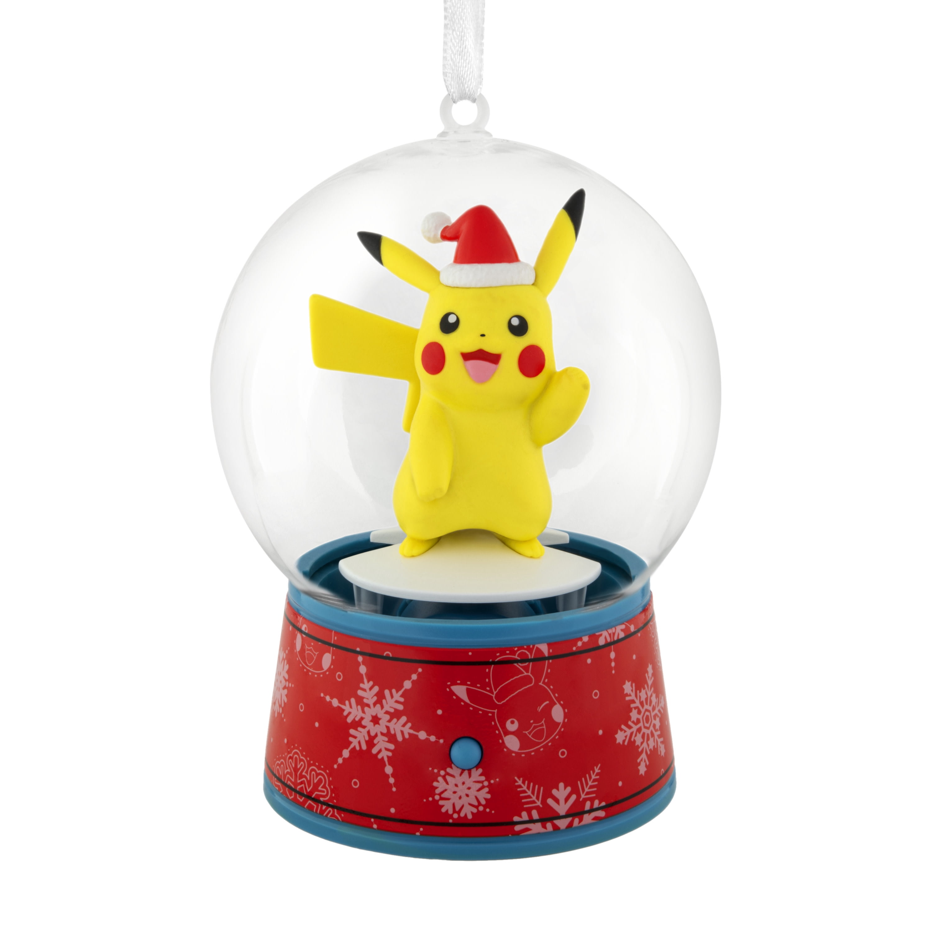 Hallmark Christmas Ornament (Pokémon Pikachu Musical Snow Globe), 1 Count