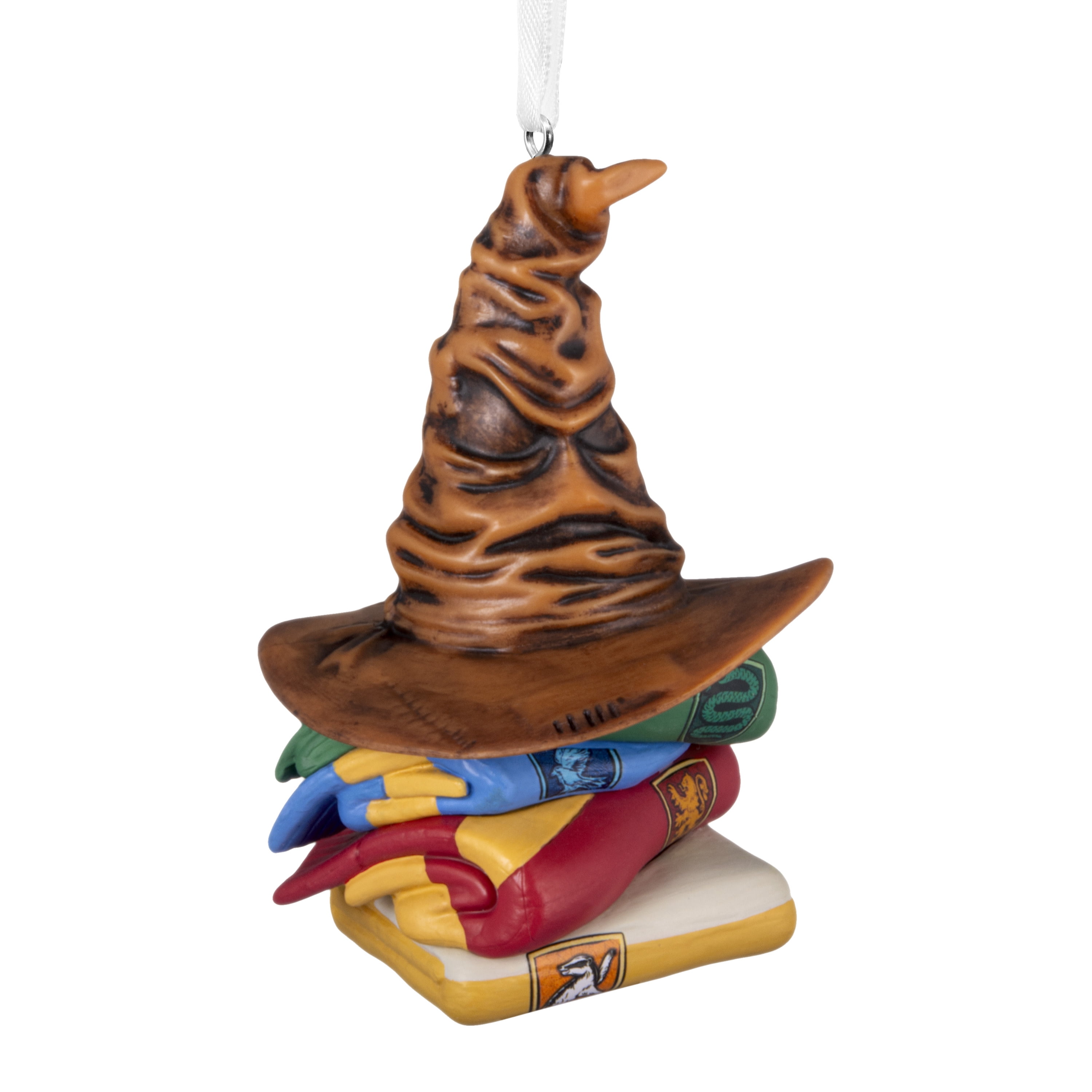 Hallmark Christmas Ornament (Harry Potter Sorting Hat Scarves), 1 Count
