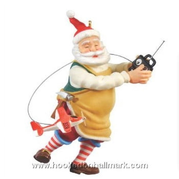 Hallmark Ornament 2009 Toymaker Santa #10 - Remote Control Airplane