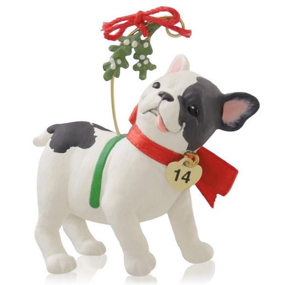 Hallmark Ornament 2014 Puppy Love #24 - French Bulldog