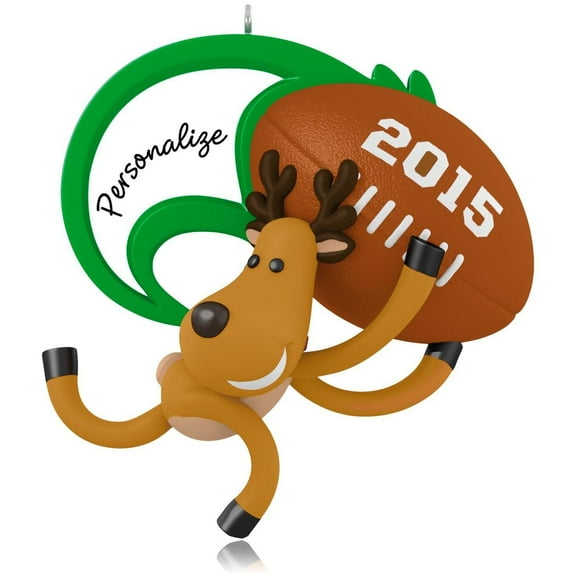 Football Star Personalizable Hallmark Keepsake Ornament 2015 New QG01407