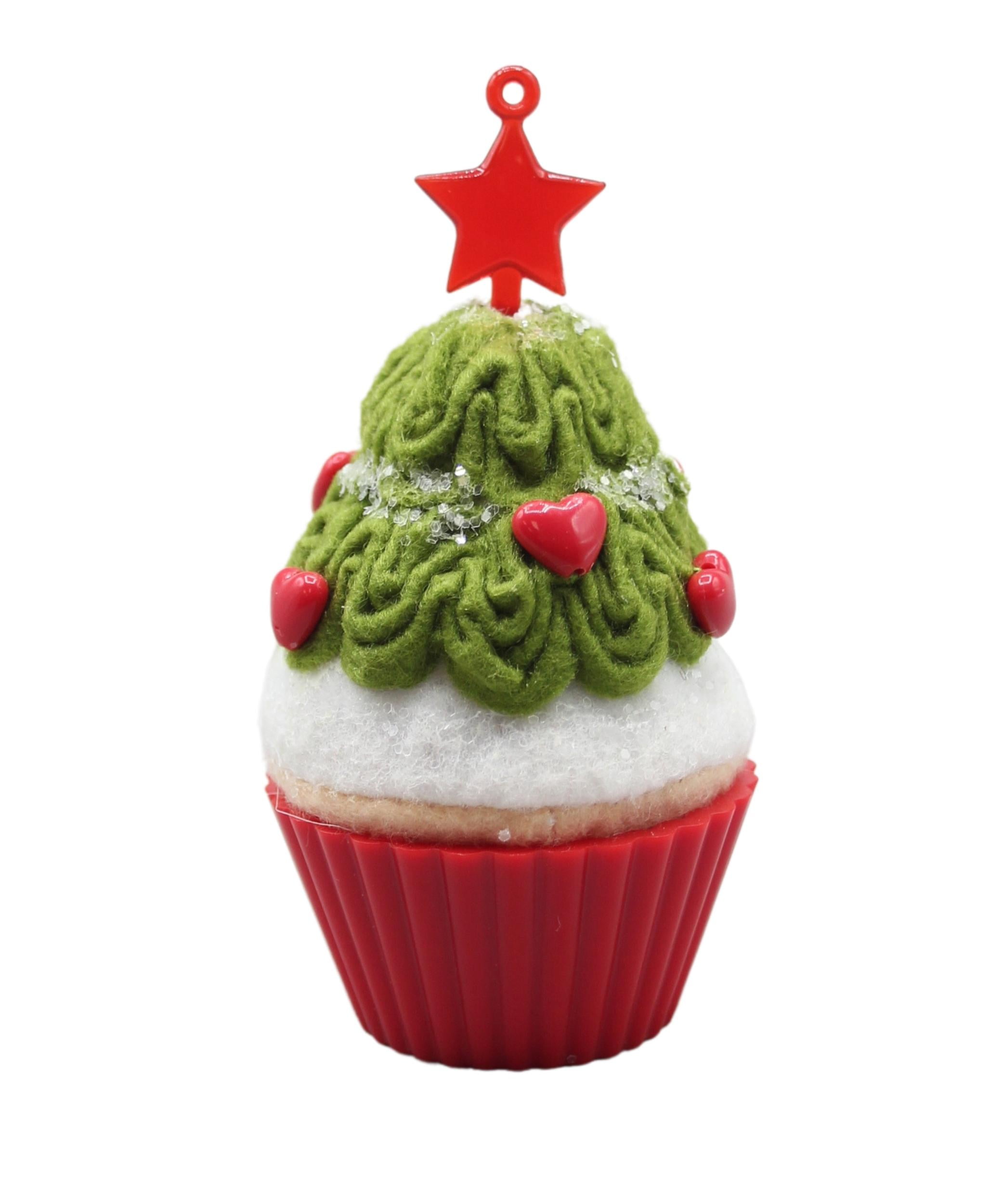 Hallmark Ornament 2015 Tasty Tannenbaum QX9177 Christmas Cupcake