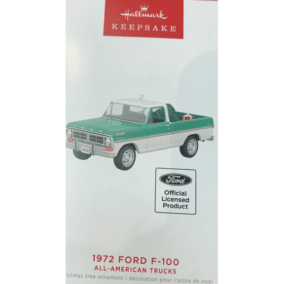 Hallmark Keepsake 1972 Ford F-100 All-American Trucks Ornament 2022 #QXR9183