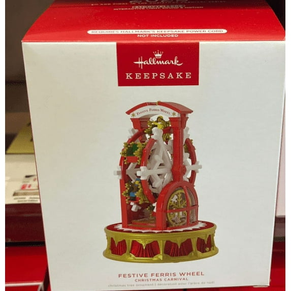 Hallmark Ornament 2022 Christmas Carnival #5 FINAL Festive Ferris Wheel *Click for Video