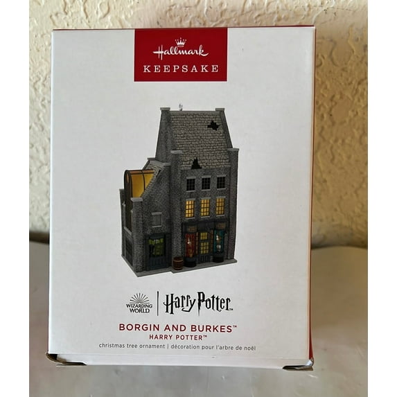 Hallmark Ornament 2022 Harry Potter Borgin and Burks *Lighting Effect Click for Video