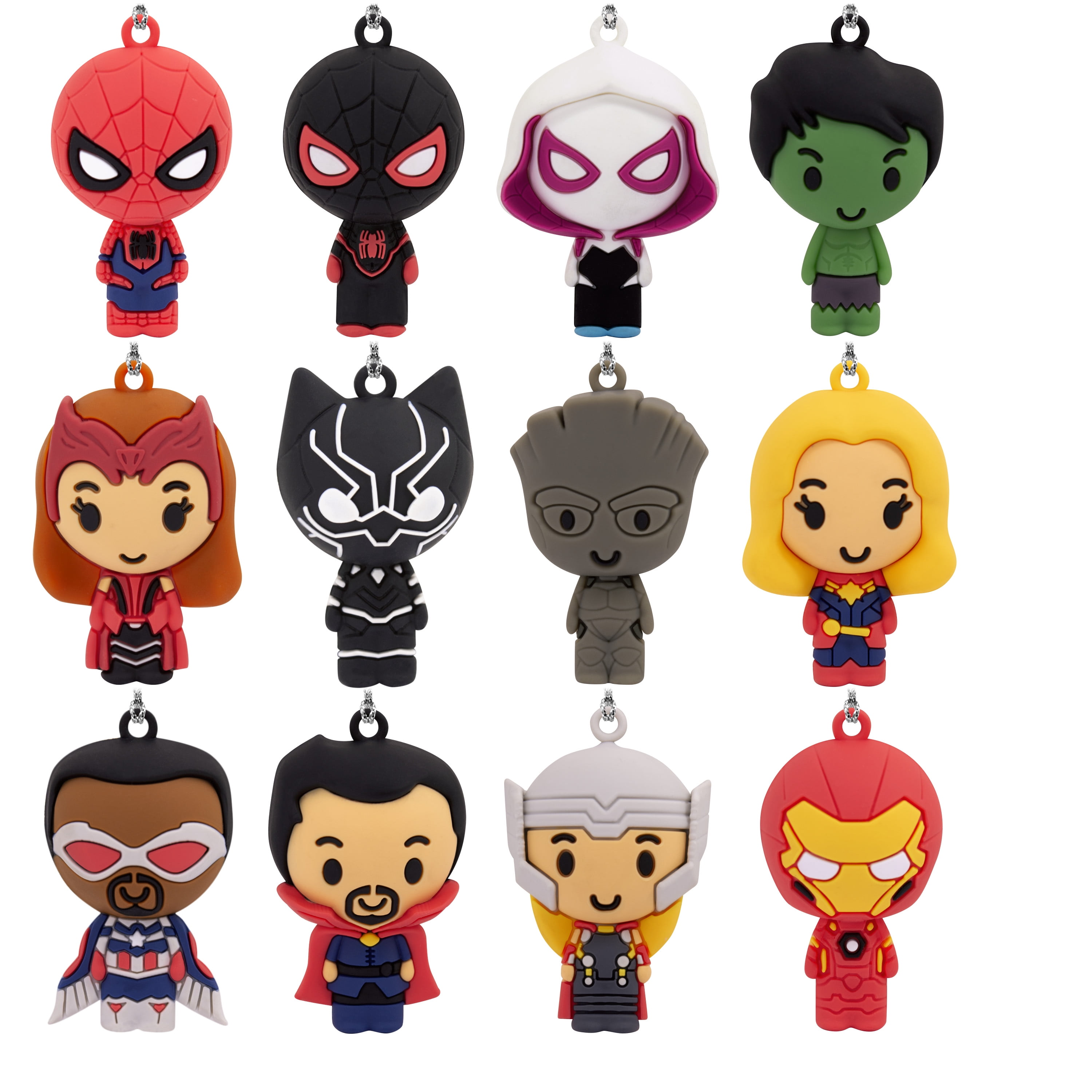 Set Decorazioni Natalizie Marvel Hallmark - Puntale Albero + 4 Ornamenti Supereroi, In Plastica Infrangibile - 7