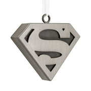 Hallmark Christmas Ornament (DC Superman Silver Shield, Metal), 1 Count