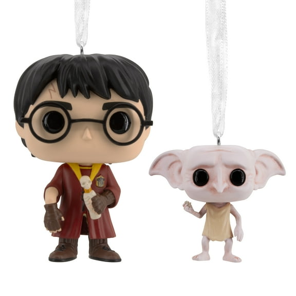 Hallmark Christmas Ornaments (Harry Potter and Dobby Funko POP!), 2 Count