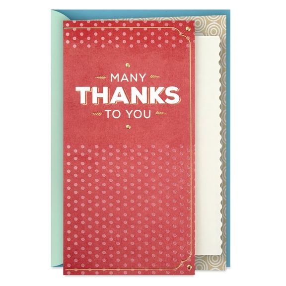 Hallmark Pack of 2 Thank You Cards (Many Thanks)
