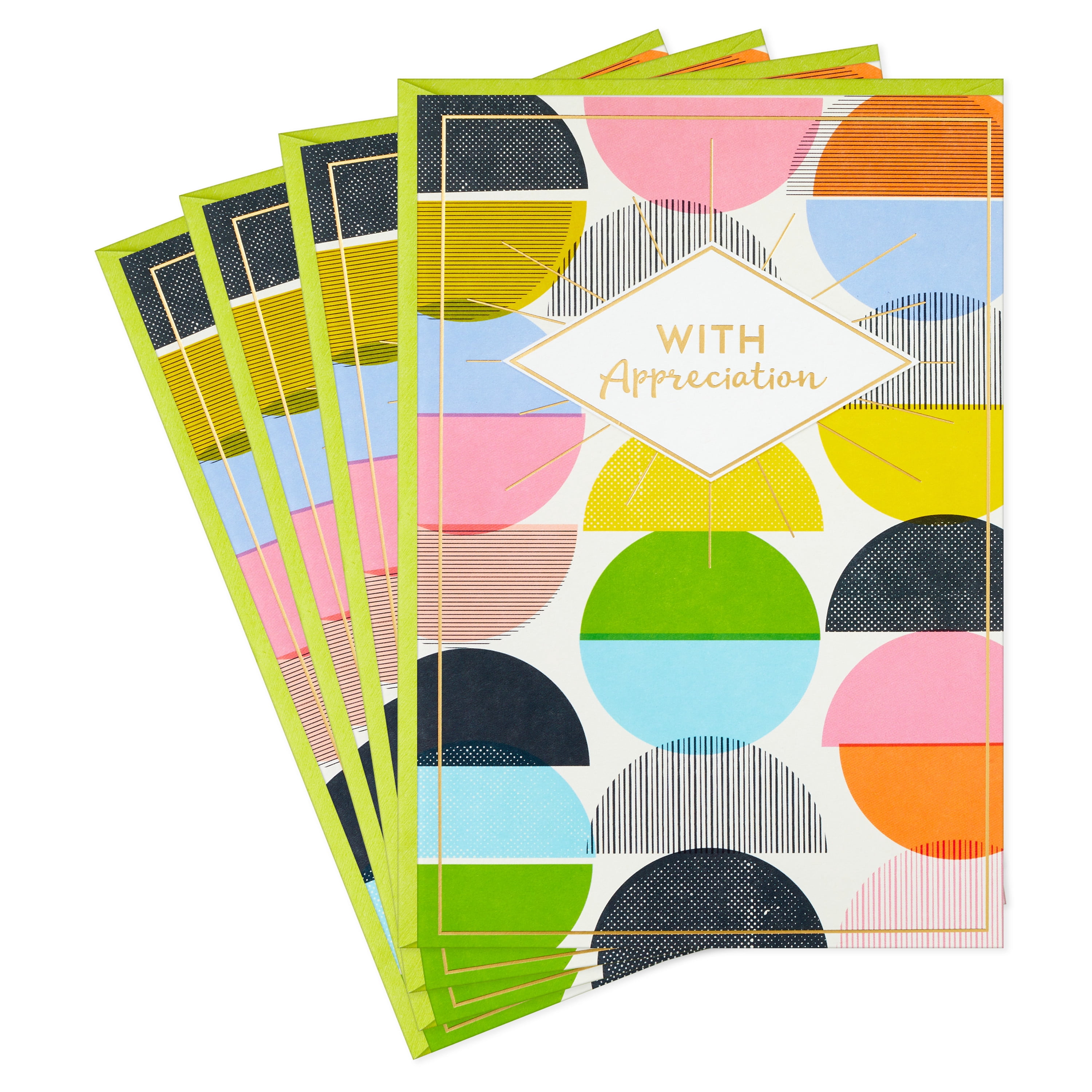 Hallmark Pack of Thank You Cards, 4 Cards with Envelopes (The Best)