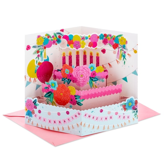 Hallmark Paper Wonder 3D Pop-Up Birthday Card (Celebrating Amazing You)