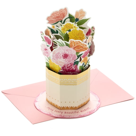 Hallmark Paper Wonder 3D Pop-Up Card (Enjoy Every Beautiful Moment Bouquet)