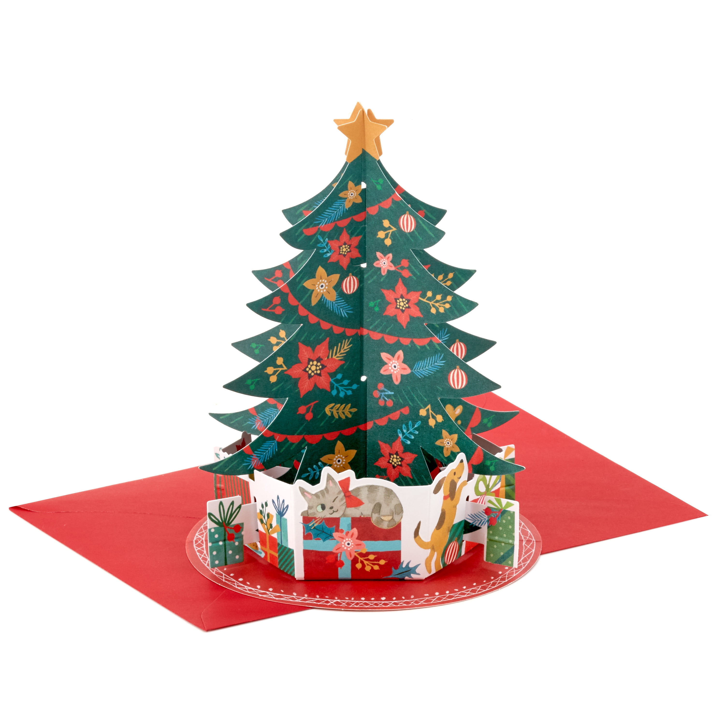 Hallmark Paper Wonder Boxed Pop Up Christmas Cards, Christmas Tree (8 Cards and Envelopes