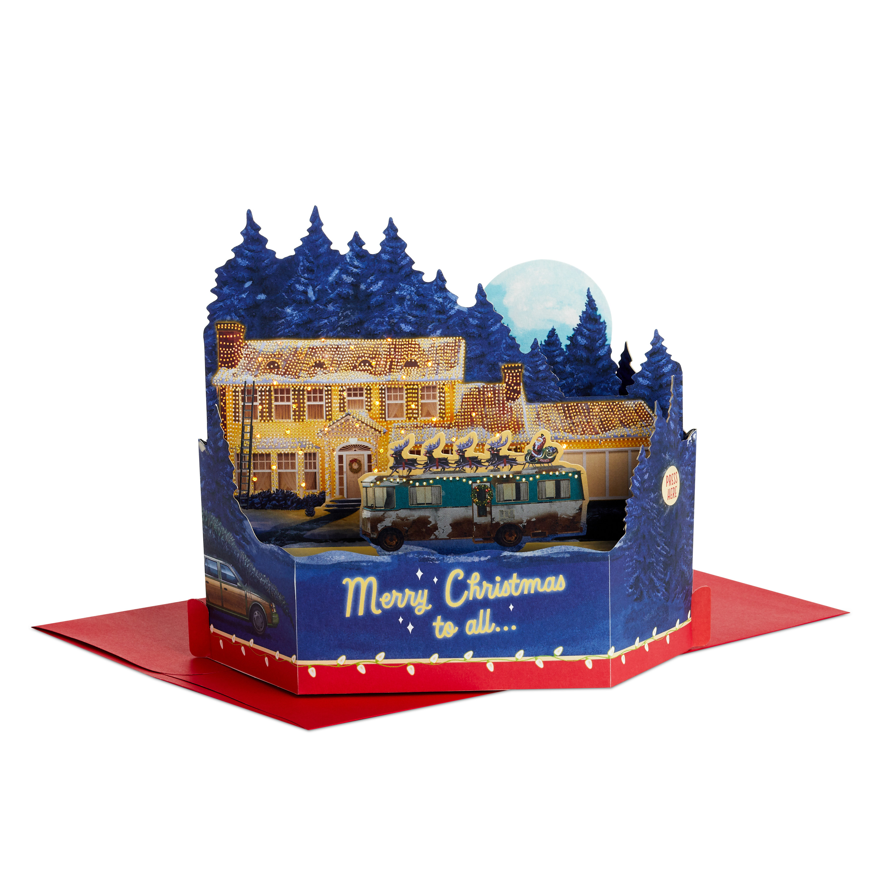 Hallmark Paper Wonder Christmas Pop Up Card with Sound (National