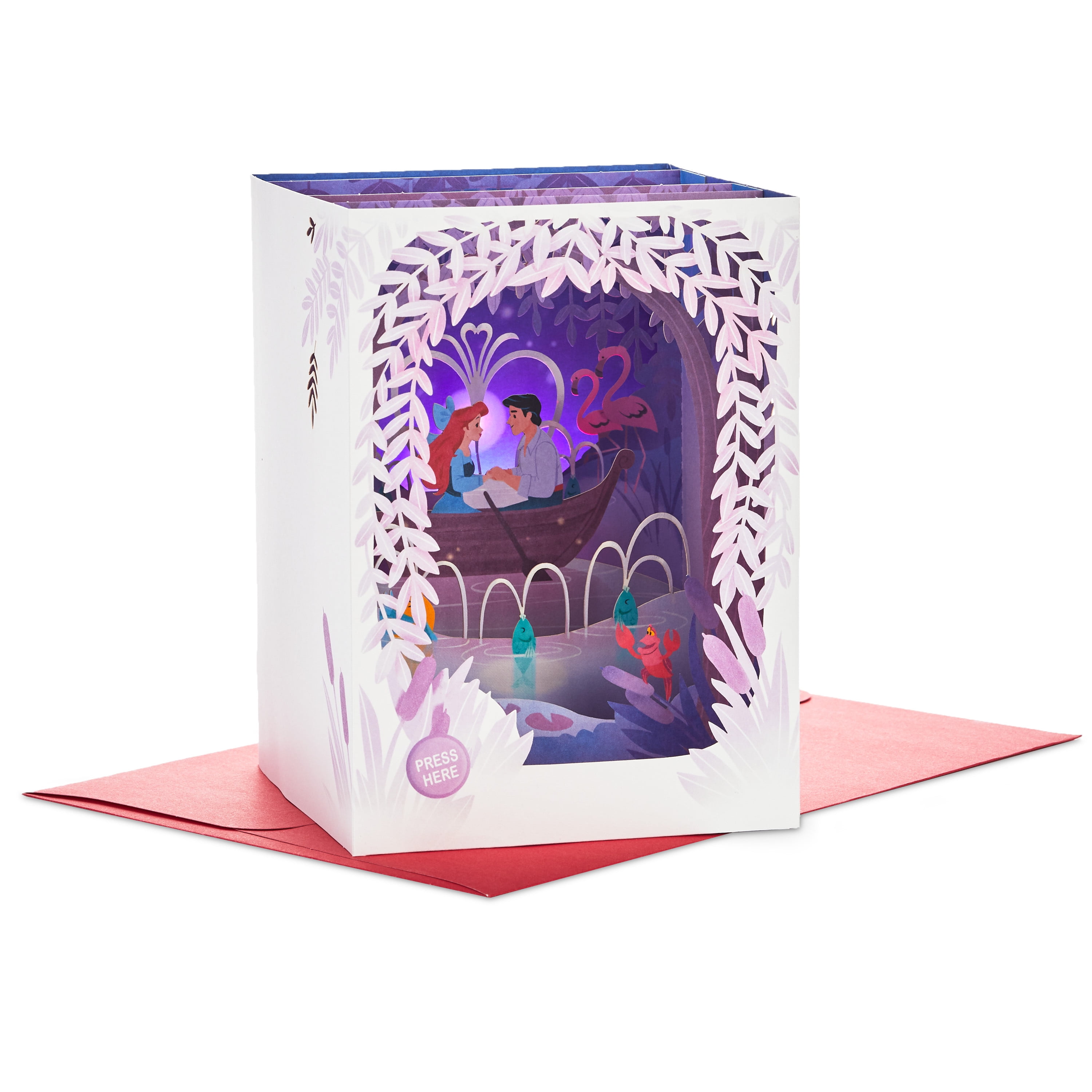 Hallmark Paper Wonder Disney Popup Valentine's Day Greeting Card (The Little Mermaid, Kiss The Girl)
