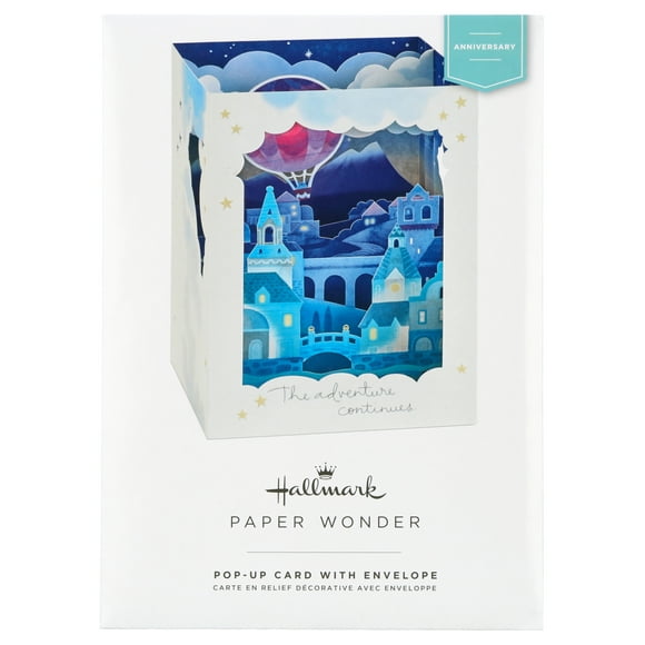 Hallmark Paper Wonder Displayable Pop Up Anniversary Greeting Card (Adventure Continues)
