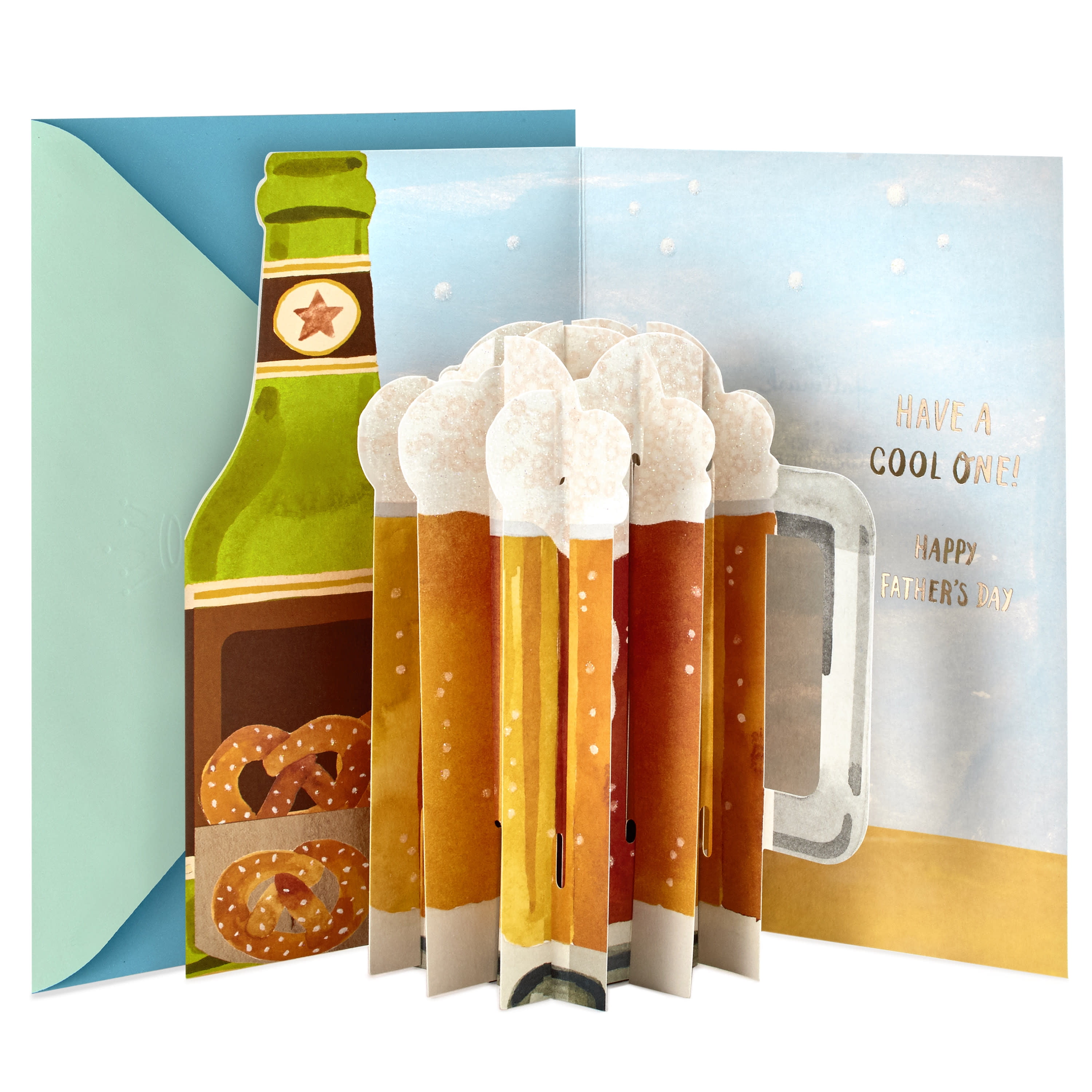 Hallmark Paper Wonder Father's Day Pop Up Card (Beer)
