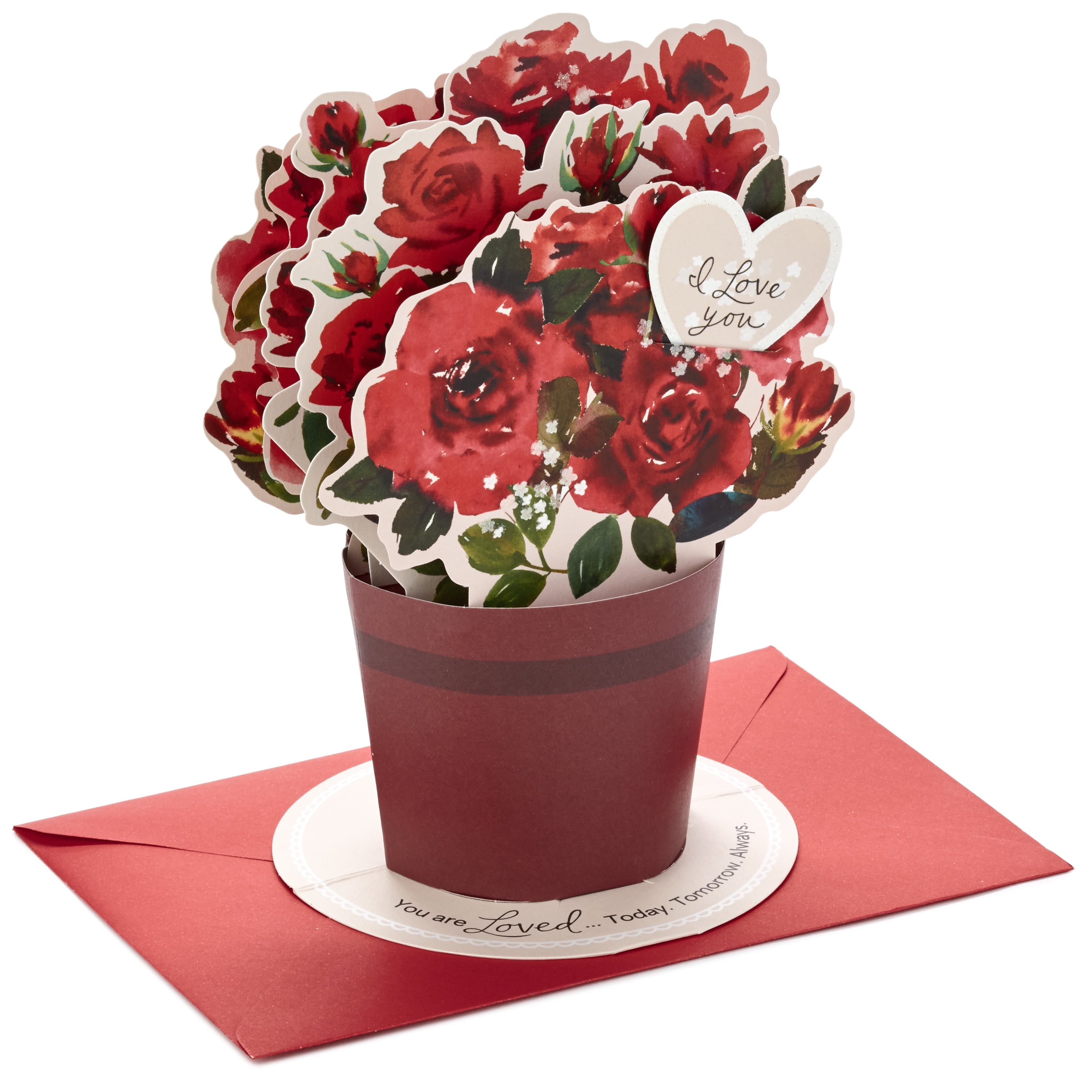Hallmark Valentine's Day Pop-Up Card - Cupcakes 3D Diorama Card, 5" X 7.2" With Envelope