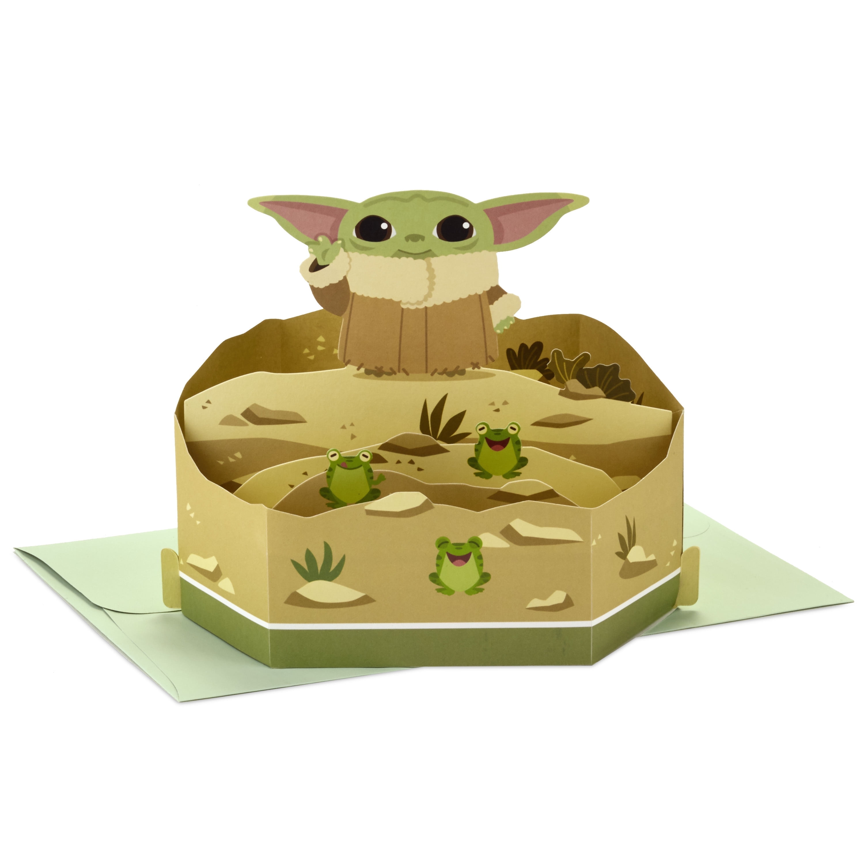 Hallmark Paper Wonder Star Wars Baby Yoda Pop Up Card