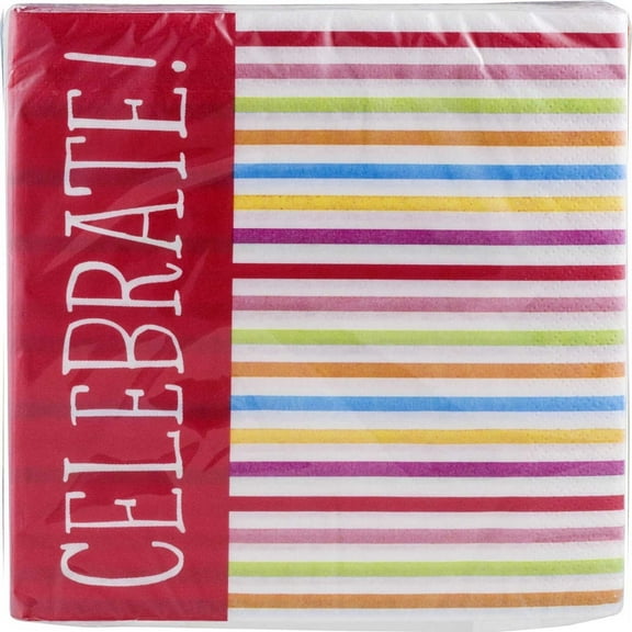 Hallmark Party Napkins Birthday Balloons - 16 CT