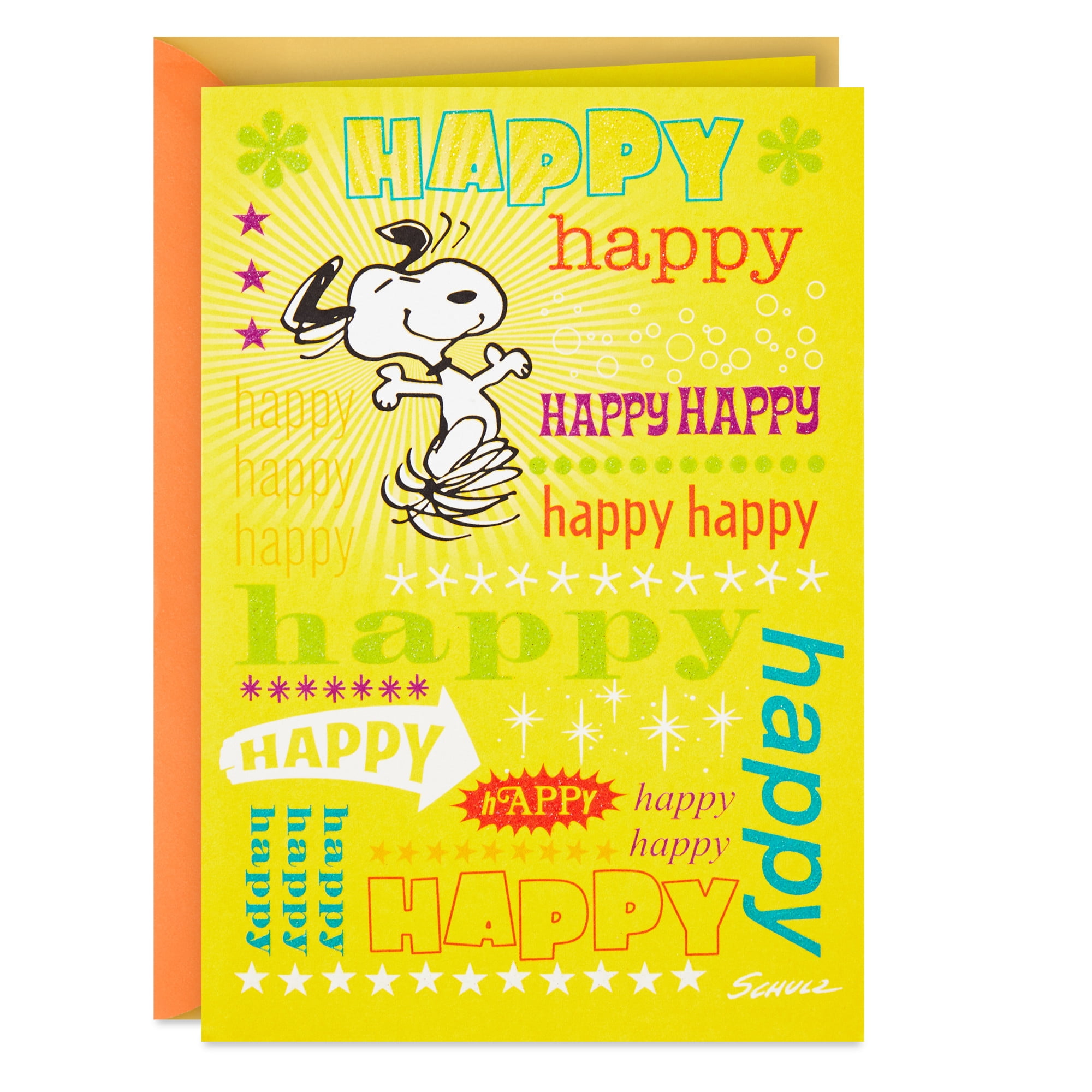 Hallmark Peanuts Birthday Card (Happy Snoopy)