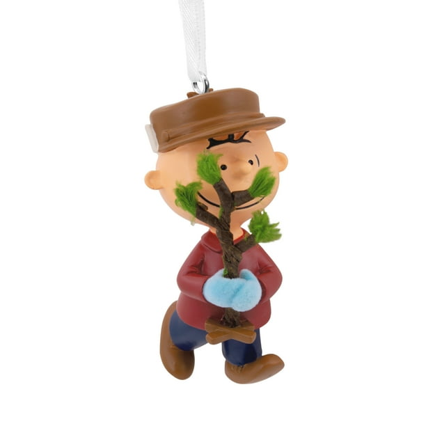 Hallmark Peanuts Charlie Brown With Tree Christmas Ornament